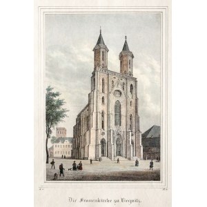 LEGNICA. Kościół NMP; niewielkie zażółcenie przy lewej krawędzi; wym.: 125x180 mm; Die Frauenkirche ...