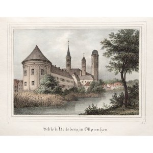LIDZBARK WARMIŃSKI. Zamek; wym.: 178x122 mm; Schloß Heilsberg in Ostpreußen; ...