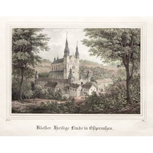ŚWIĘTA LIPKA. Klasztor; minimalny ślad wilgoci; wym.: 182x121 mm; Kloster Heilige Linde in Ostpreuss ...