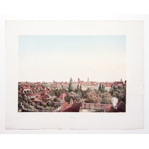 GDAŃSK. Widok miasta; rys. Wüsteneck, lit. F. Sala & Co., Berlin, ok. 1850; lit. kolor., st. bdb., p ...