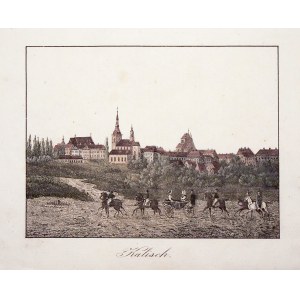 KALISZ. Panorama miasta; pochodzi z: Christian Friedrich Emanuel Fischer, Karl Friedrich Stuckart, Z ...