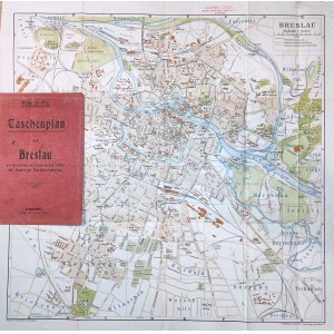 WROCŁAW. Plan miasta, składany; podziałka 1:20 000; oprac. Georg Sicker, kartogr. lithogr. Anst. Lie ...