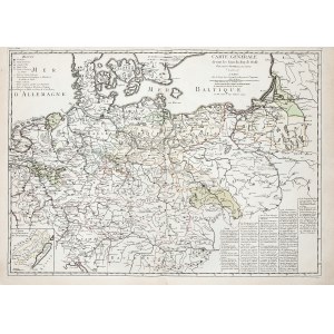 POLSKA, KRÓLESTWO PRUS. Mapa Królestwa Prus i ziem polskich; oprac. Georges Louis Le Rouge, Paryż 17 ...