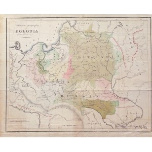 POLSKA, LITWA. Mapa Polski i Litwy przed pierwszym rozbiorze; oprac. Bernard Zaydler, pochodzi z: St ...