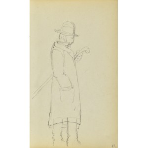 Jacek Malczewski (1854-1929), Postać stojącego mężczyzny z laską pod pachą