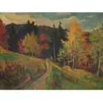 Michał KWAŚNY (1919-1997), Pejzaż jesienny, 1975