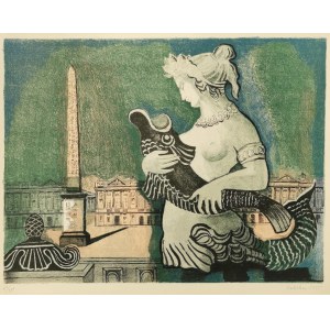 Alicja HALICKA (1894-1975), Plac de la Concorde w Paryżu, 1955