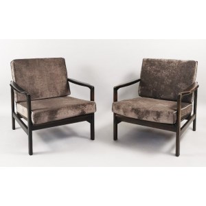 A pair of armchairs