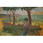 Zbigniew PRONASZKO (1885-1958), Wiejski grajek, 1909