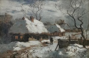 Seweryn BIESZCZAD (1852-1923), Pejzaż zimowy