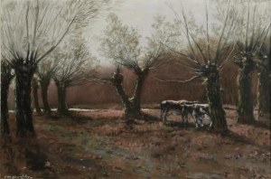 Ivan Ivanovitch KOWALSKI (1839-1937), Pejzaż jesienny z krowami