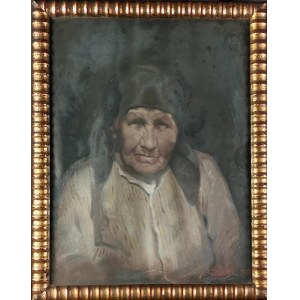 Tadeusz GADOMSKI (1868-1952), Portret starszej kobiety, 1911