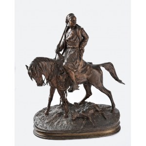 Pierre Jules MENE (1810-1879), Afrykański myśliwy na koniu