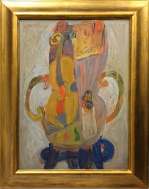 Maurice Blond (1899 Łódź – 1974 Clamart), Pokój z żółtymi skrzypcami, 1971 r.
