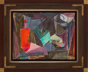 Ksenia Boguslavskaya(1892 - 1972), Kubistyczna martwa natura z młynkiem do kawy