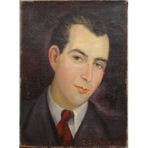 Zdzisław Cyankiewicz (Cyan) (1912 Czechowice - 1981 Paryż), Portret mężczyzny, 1944 r.