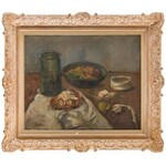 Adolf Feder (1886 Odessa - 1943), Still life with jar and fruit platter