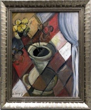Elisabeth Ronget (Chojnice (Conitz) 1896 – Paryż 1962), Kubistyczna waza z kwiatami