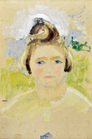 Aneri Irena Weissowa (1888-1981), Portret dziewczynki - Hanusia, ok. 1926