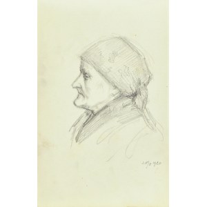 Józef Pieniążek (1888-1953), Studium portretowe wiejskiej kobiety