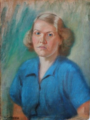 Władysław Serafin (1905-1988), Portret żony artysty Zofii, 1948