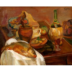 Henry Epstein (1891-1944), Still life with fish