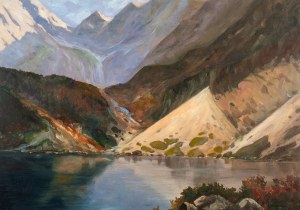 Leszek Stańko (1925-2011), Morskie Oko - widok na Czarny Staw, 1965