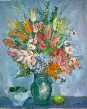 Henryk Krych (1905-1980), Kwiaty i cytryna