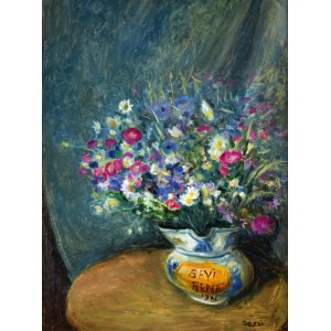 Aneri Irena Weissowa (1888-1981), Kwiaty w wazonie, 1980