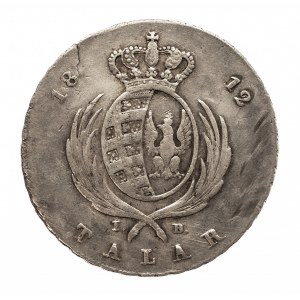 Polska, Księstwo Warszawskie 1807-1815, talar 1812I.B., Warszawa