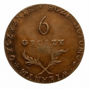 Polska, Oblężenie Zamościa, 6 groszy 1813, KOPIA PTN