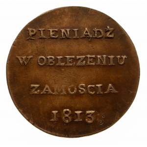 Polska, Oblężenie Zamościa, 6 groszy 1813, KOPIA PTN