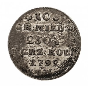 Polska, Stanisław August Poniatowski 1764-1795, 10 groszy 1792 MW, Warszawa.