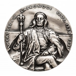 PRL, medal z serii królewskiej Oddziału Koszalińskiego PTN - Władysław Laskonogi.