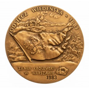 PRL, medal z okazji 200-lecia Odsieczy Wiedeńskiej - Jan III Sobieski.