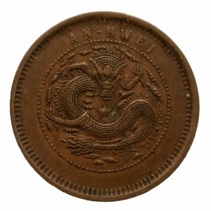Chiny, Cesarstwo, Prowincja Anhwei, 10 cash b.d. (1902-1906)