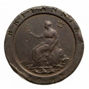 Wielka Brytania, Jerzy III (1760–1820), 2 pensy 1797, Birmingham.