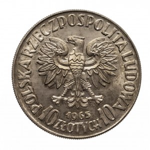 Polska, PRL 1944-1989, 10 złotych 1965, VII wieków Warszawy, próba