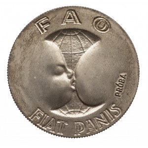 Polska, PRL 1944-1989, 10 złotych 1971 FAO - Fiat Panis, próba