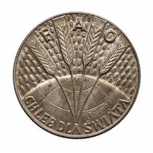 Polska, PRL 1944-1989, 10 złotych 1971 FAO - chleb dla świata, próba