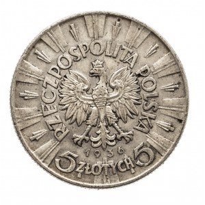 Polska, II Rzeczpospolita 1918-1939, 5 złotych 1936 Piłsudski