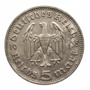 Niemcy, III Rzesza 1933-1945, 5 marek 1935 D, Hindenburg