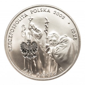 Polska,Rzeczpospolita Polska od 1989, 10 złotych 2002 Jan Paweł II, PONTIFEX MAXIMUS