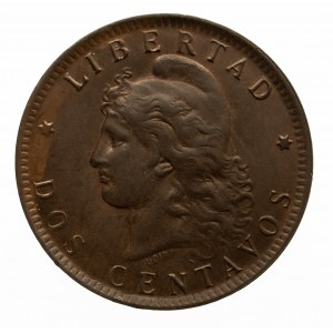 Argentyna, Republika, 2 peso 1893