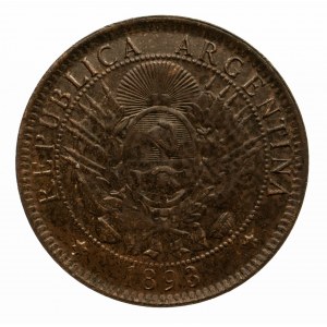 Argentyna, Republika, 2 peso 1893