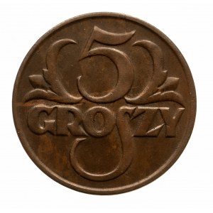 Polska, II Rzeczpospolita 1918-1939, 5 groszy 1925, Warszawa.