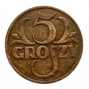 Polska, II Rzeczpospolita 1918-1939, 5 groszy 1935, Warszawa.