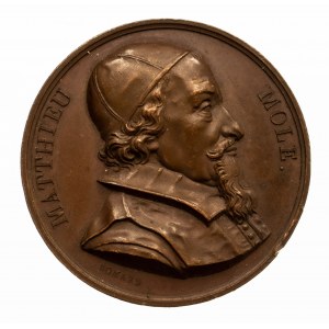Francja, medal upamiętniający Mathieu Mole z 1821 r.