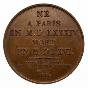 Francja, medal upamiętniający Mathieu Mole z 1821 r.