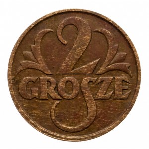 Polska, II Rzeczpospolita 1918-1939, 2 grosze 1933, Warszawa.